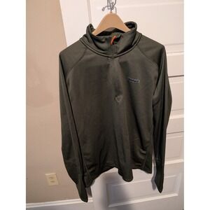 Timberland Men's Green 2X Large 1/4 Zip Long Sleeve Pullover Shirt